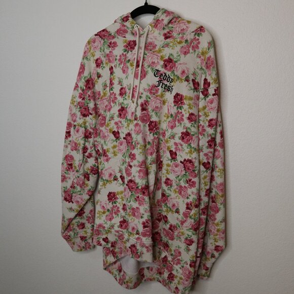 Teddy Fresh Pink Floral Hoodie - Picture 1 of 4